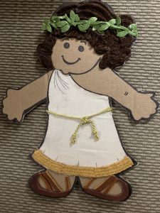 Flat Stanley in traditional Greek outfit. 